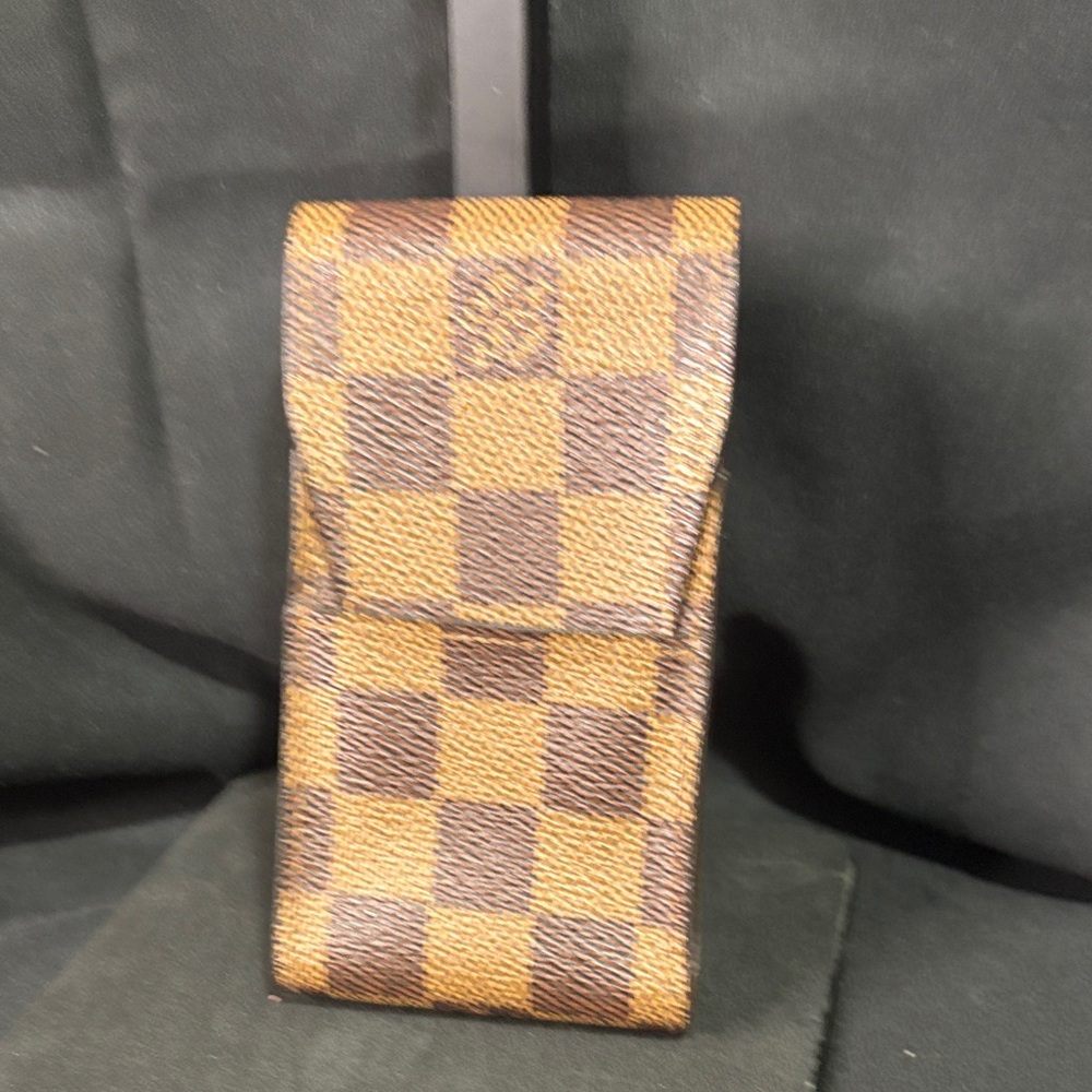 Louis Vuitton Brown and Tan  Accessory Case